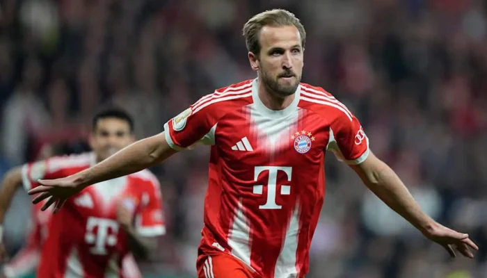 Harry Kane conquista a Chuteira de Ouro da Europa.| Foto: Divulgação/FC Bayern/Reprodução SBT...