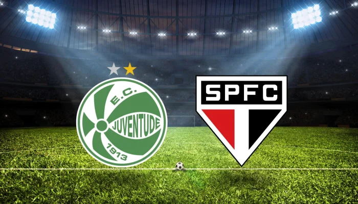 Juventude x São Paulo onde assisti e escalações.| Foto: Reprodução SCC10