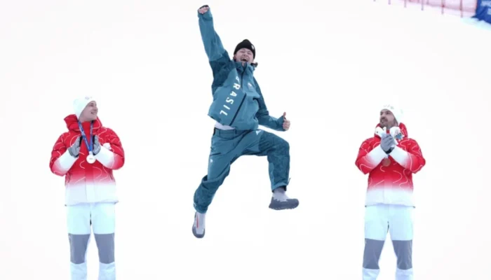 Lucas Pinheiro busca novo ouro nas Olimpíadas de Inverno.| Foto: Rafael Bello/COB/ Divulgação ...