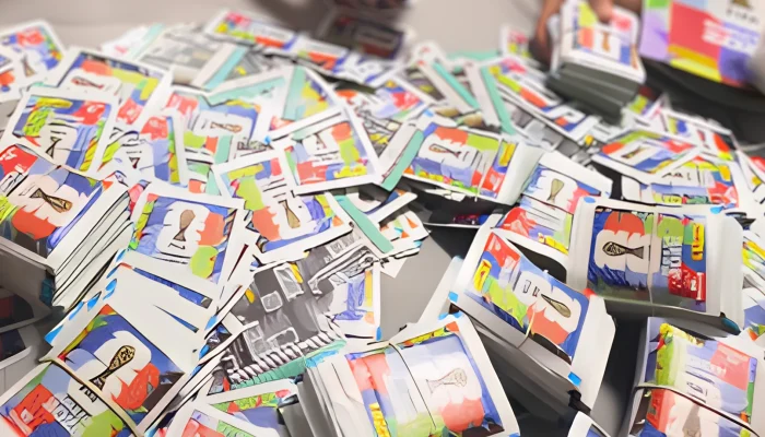 Mãe compra 14 mil figurinhas da Copa do Mundo para filho em SC | Foto: Reprodução/Redes Sociai...