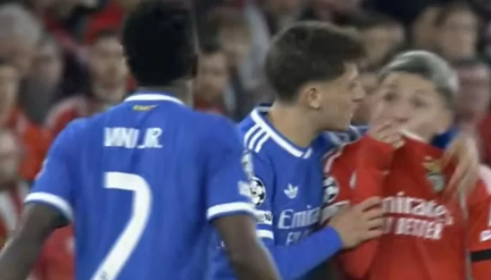 Vini Jr. denuncia injúria racial e jogo entre Benfica x Real Madrid é paralisado – Imagem: re...