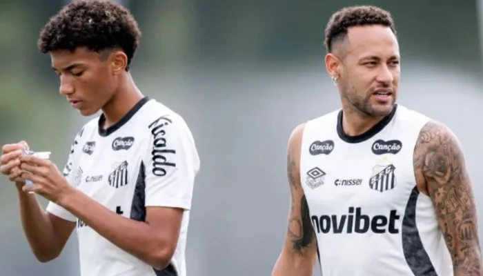 Santos investiga confusão entre Neymar e Robinho Jr.| Foto: Raul Baretta/Santos/Divulgação /Re...