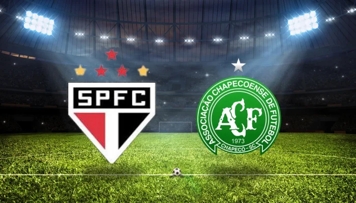São Paulo x Chapecoense onde assistir e escalações.| Foto: Reprodução SCC10