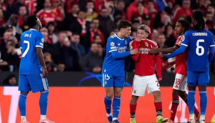 UEFA suspende Prestianni após denúncia de racismo.| Foto: Divulgação SBT Sports / Reprodução