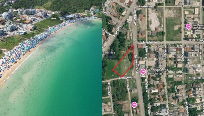 Conjunto de terrenos em praia paradisÃ­aca de SC vai a leilÃ£o com valor 30% menor que a aval...