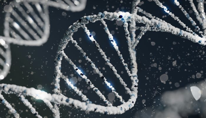 1 de 1 Ilustração colorida de aneis de DNA enfileiradas - Metrópoles. - Foto: Unsplash