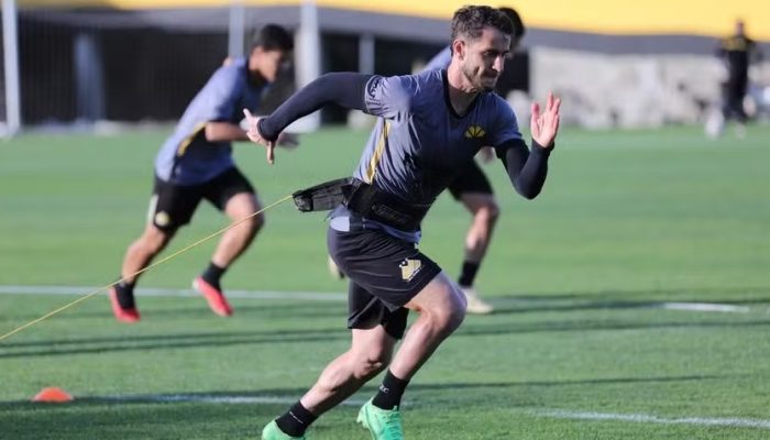 Felipe Mateus Ã© uma das lideranÃ§as do elenco do TigreFoto: Celso da Luz/CEC/ND