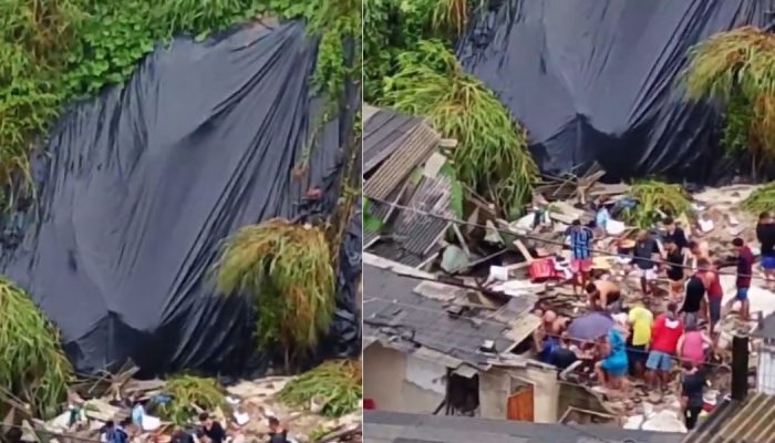 Deslizamento destrÃ³i casa e deixa mÃ£e e bebÃª de 6 meses desaparecidas em Pernambuco Foto...