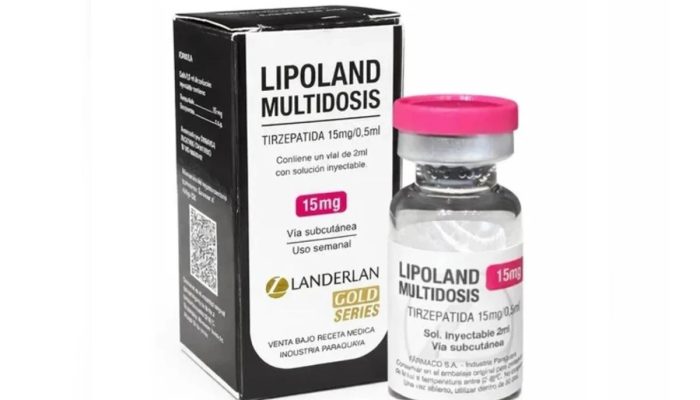 1 de 1 Foto colorida da ampola do medicamento Lipoland - Metrópoles - Foto: Reprodução / Anvisa