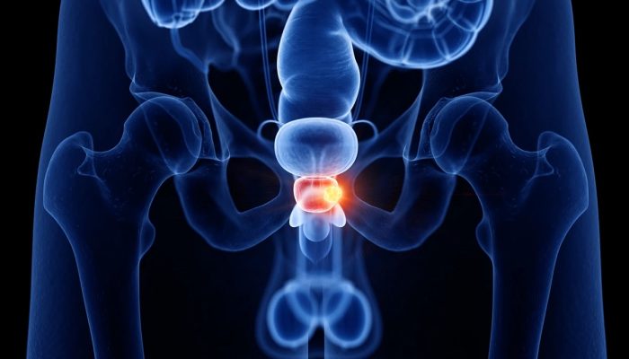 1 de 1 Ilustração colorida mostra próstata no corpo humano - Metrópoles - Foto: SEBASTIAN KAU...